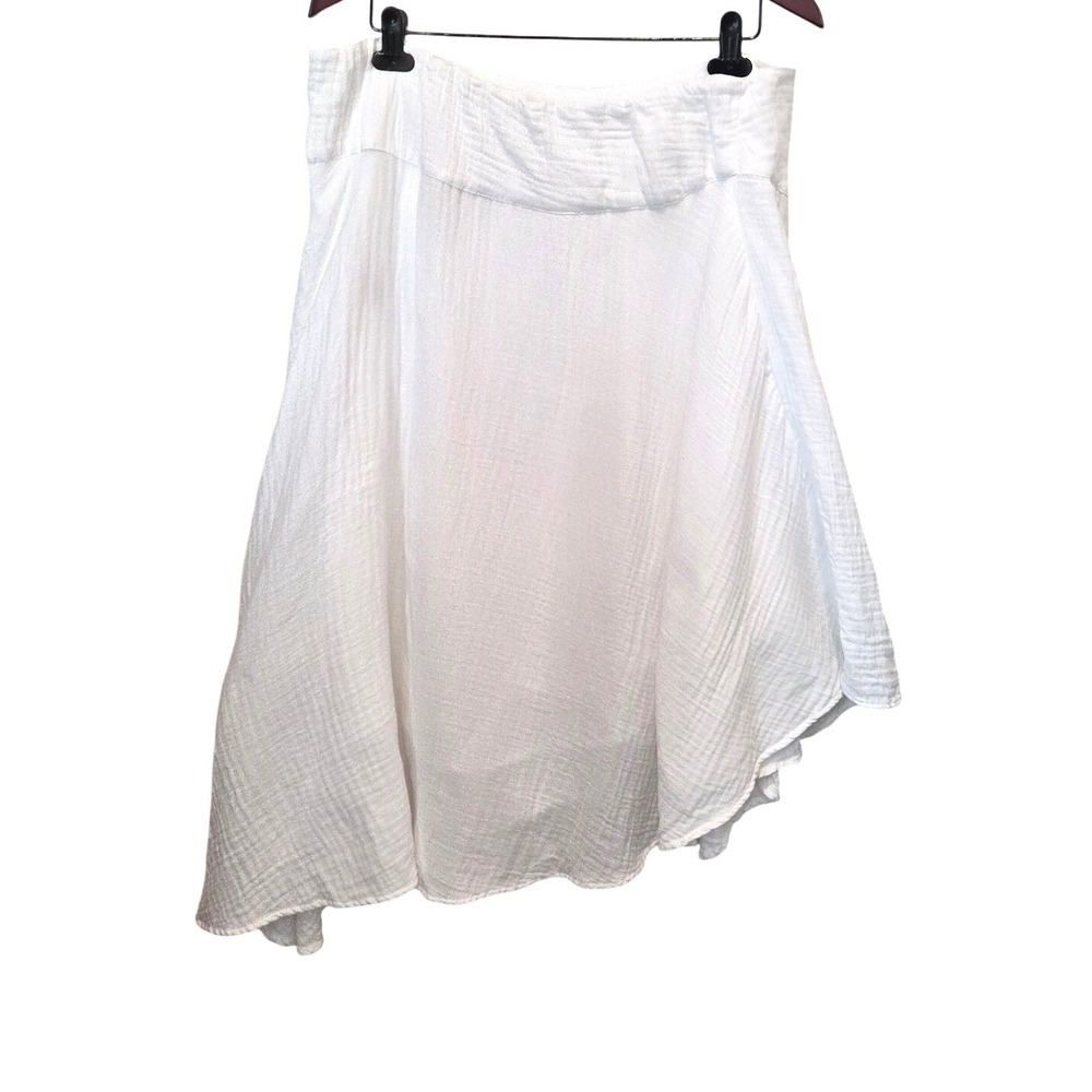 Soft Surroundings White Midi Skirt